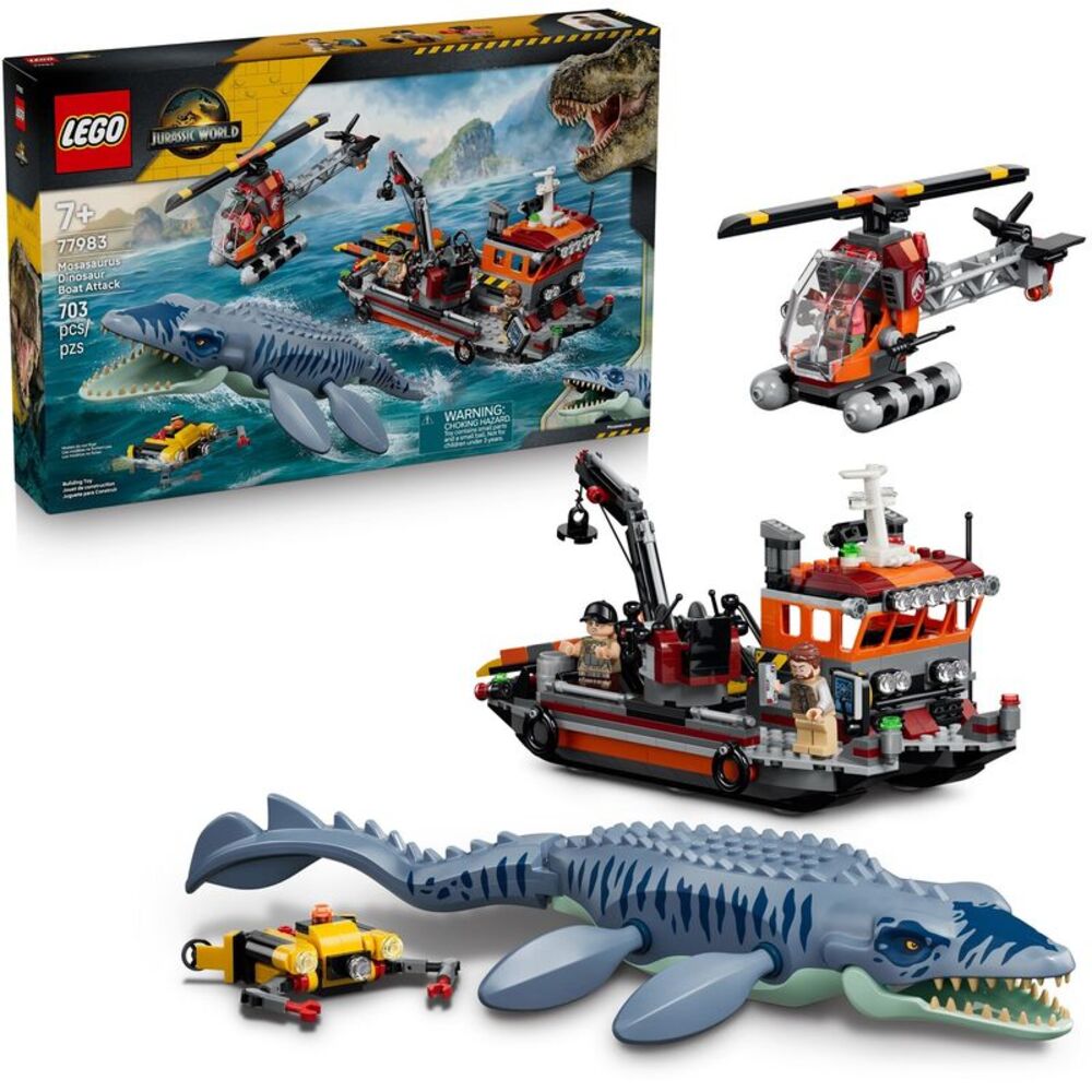 LEGO® Jurassic World™ Mosasaurus Dinosaur Boat Attack 77983  COLLECTIBLES